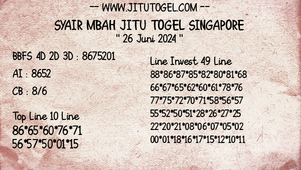 Prediksi Singapore